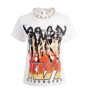 NWT-Alice + Olivia  MILLEREMBELLISHED
TEE size XS/S